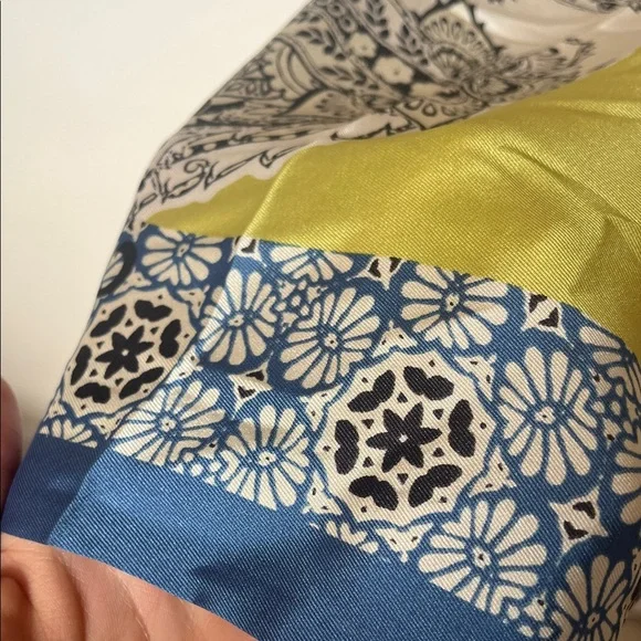 ZARA Cream and Black Paisley-Print Wide Leg Pants - Picture 7 of 7